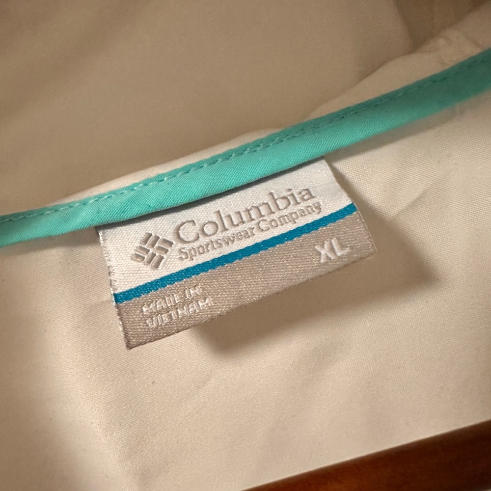 Columbia PFG Color Red Blue White XL Windbreaker Jacket - Picture 2 of 7